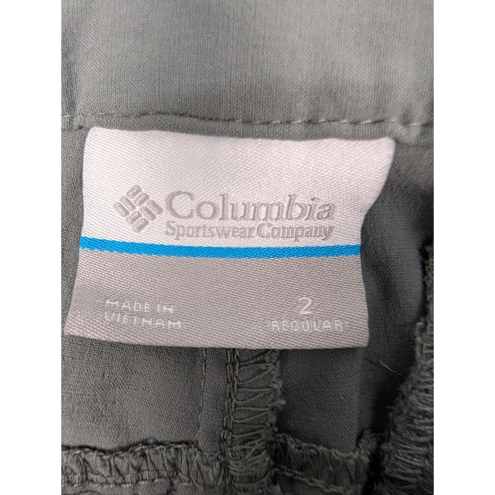 Columbia Omni-Shield Women's Size 2 Gray Roll-Up Hiking Pants Stretch Nylon - Picture 5 of 11